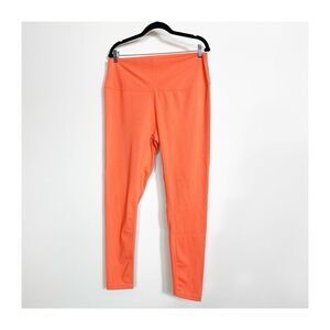 Zella Leggings Womens XXL 2X  Pull on Compression Orange Activewear Athleisure